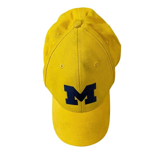 University Of Michigan Yellow Adjustable Baseball Cap By Fan Favorite OSFA - Picture 2 of 5